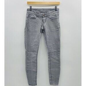 Express Womens Size 0R Zelda Ultra Low Rise Slim Fit Jean Jeggings in Gray